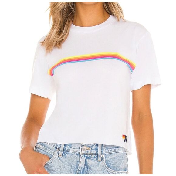 Aviator Nation Tops - Aviator Nation Sunset Boyfriend Tee Size S